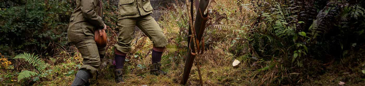 Tweed and moleskin shooting breeks