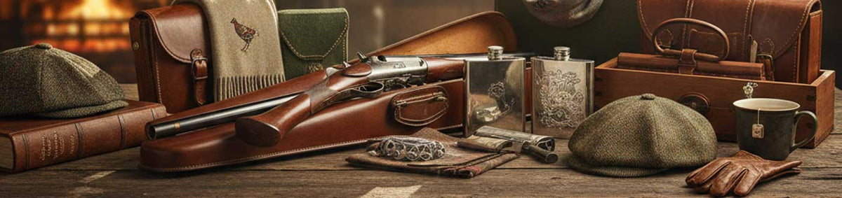 Shooting gifts and hip flasks
