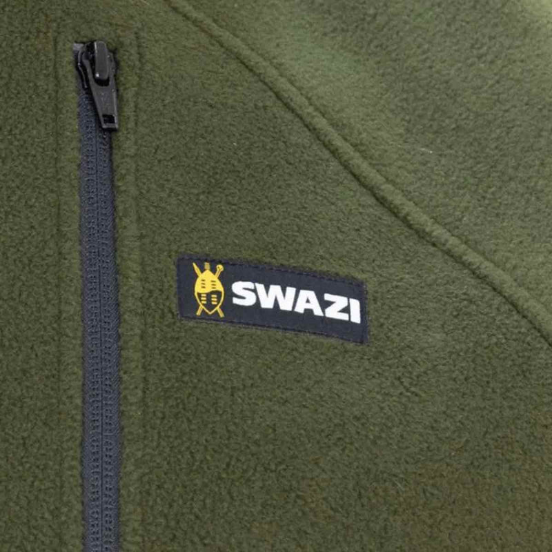 Swazi Sherpa Fleece Vest in Olive