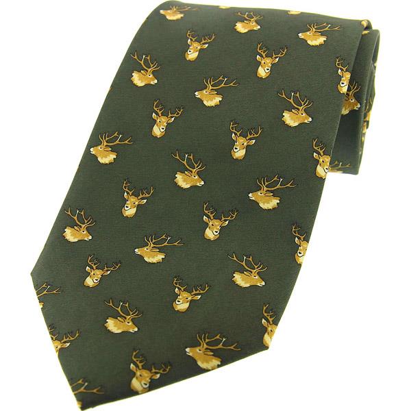 Soprano Country Silk Tie - Stags