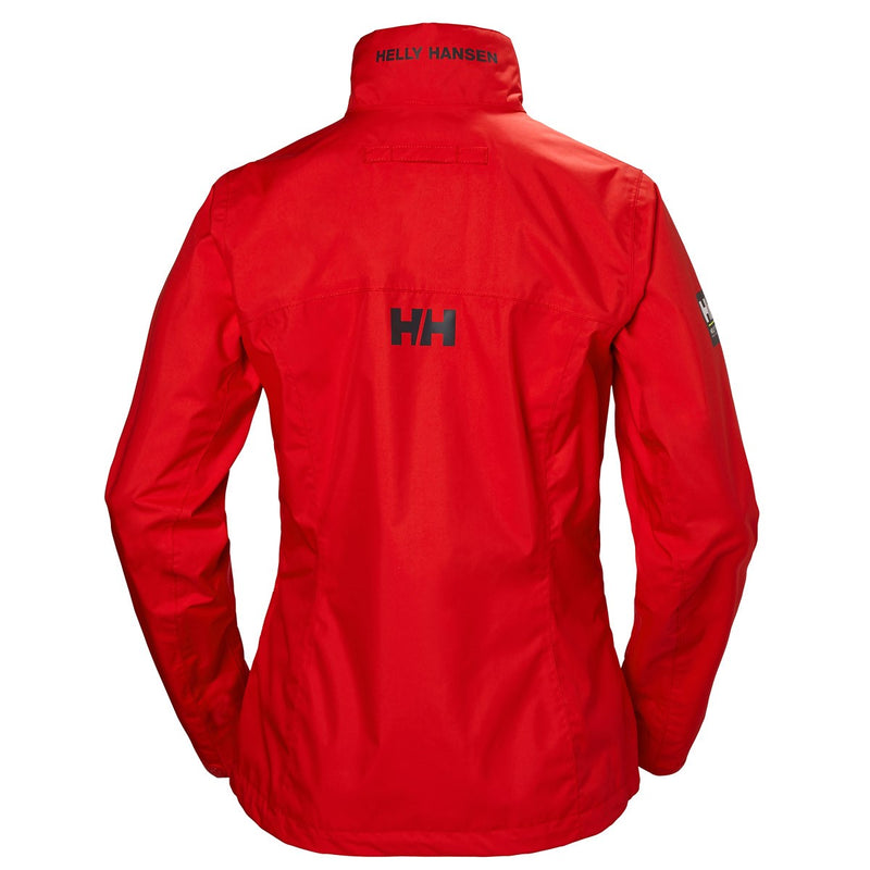 Helly Hansen Womens Crew Jacket - Alert Red - Rear