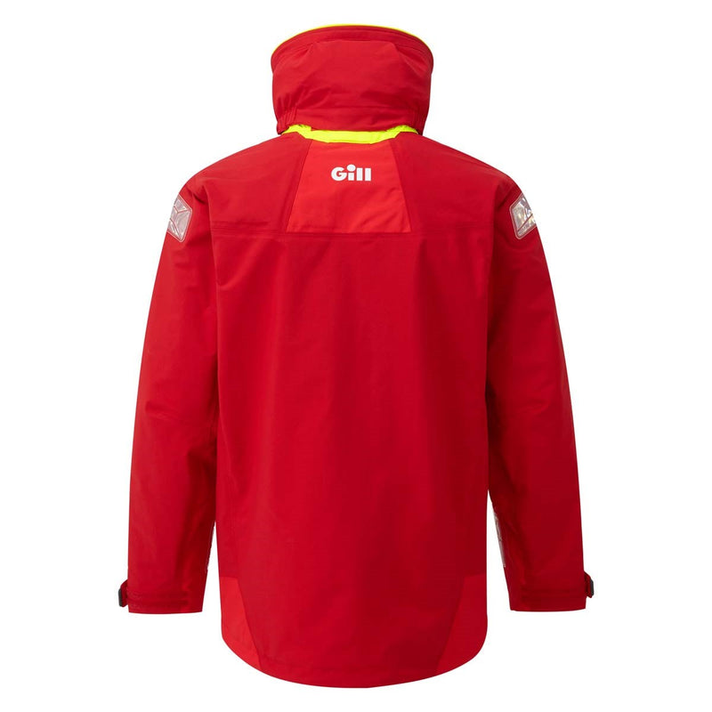 Gill OS2 Offshore Men's Jacket - Red/Bright Red - Rear