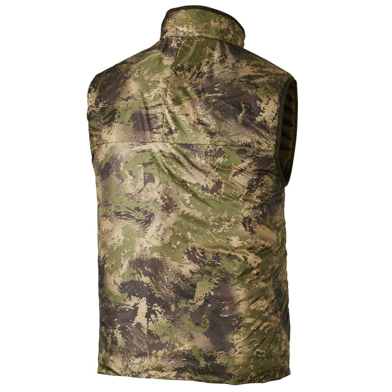 Harkila Lynx Insulated Reversible Waistcoat - AXISMSP digital camouflage/Willow Green 