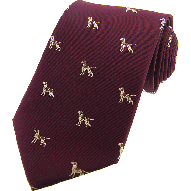 Soprano Pointer Dogs on Country Silk Tie