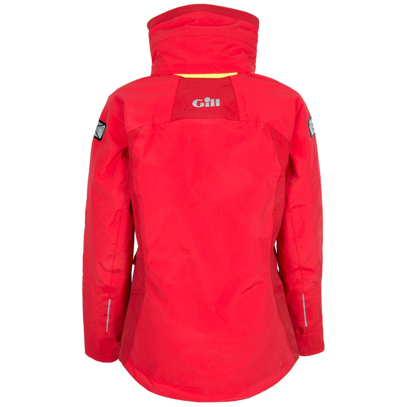 Gill OS3 Coastal Women's Jacket - Bright Red - Rear