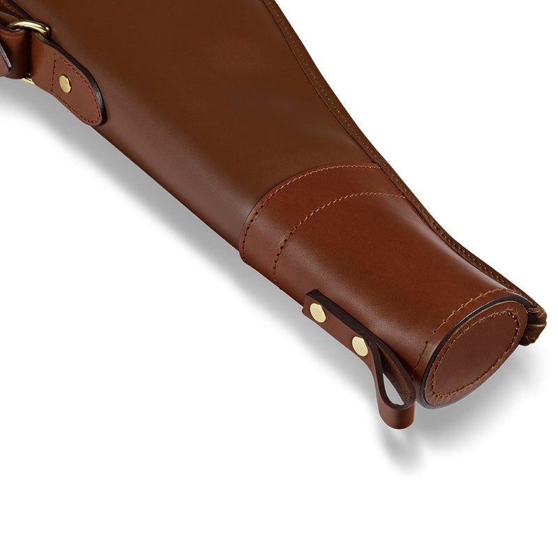 Croots Byland Leather Bipod Rifle Slip with Flap and Zip - London Tan