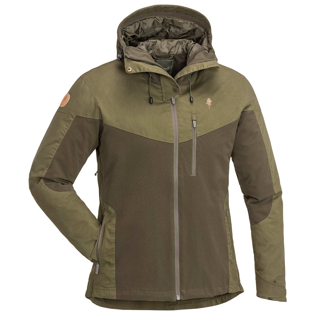 Pinewood Women's Finnveden Hybrid Extreme Jacket - Dark Olive - Front