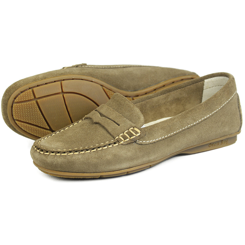 Orca Bay Florence Women's Suede Loafers Mushroom