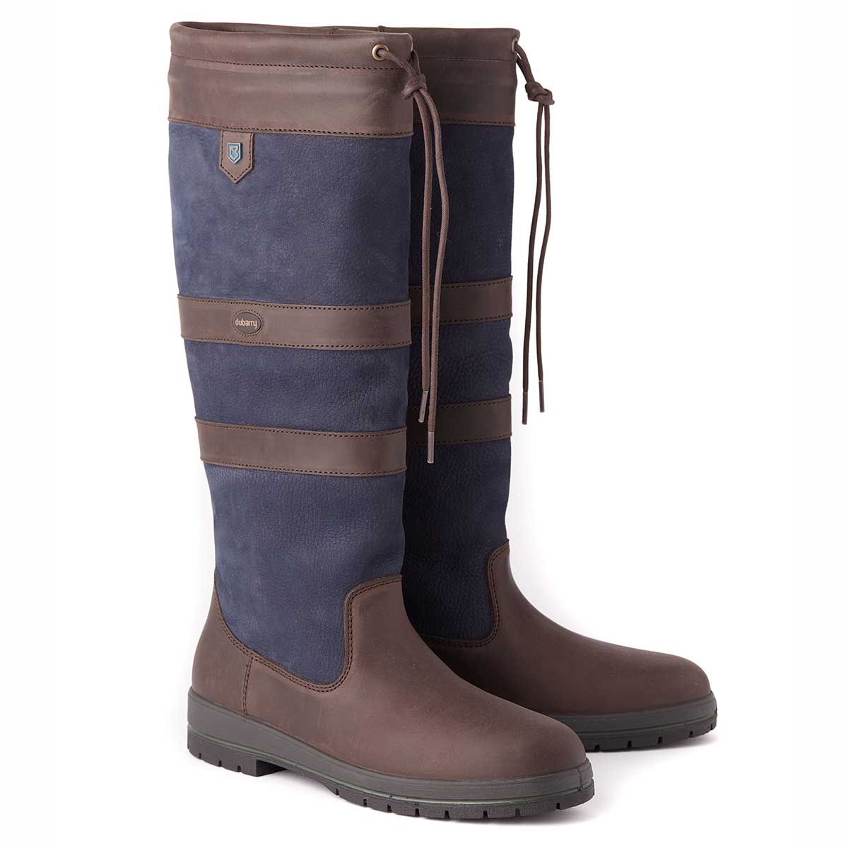 Dubarry Galway Slim-Fit country boot in Navy Brown
