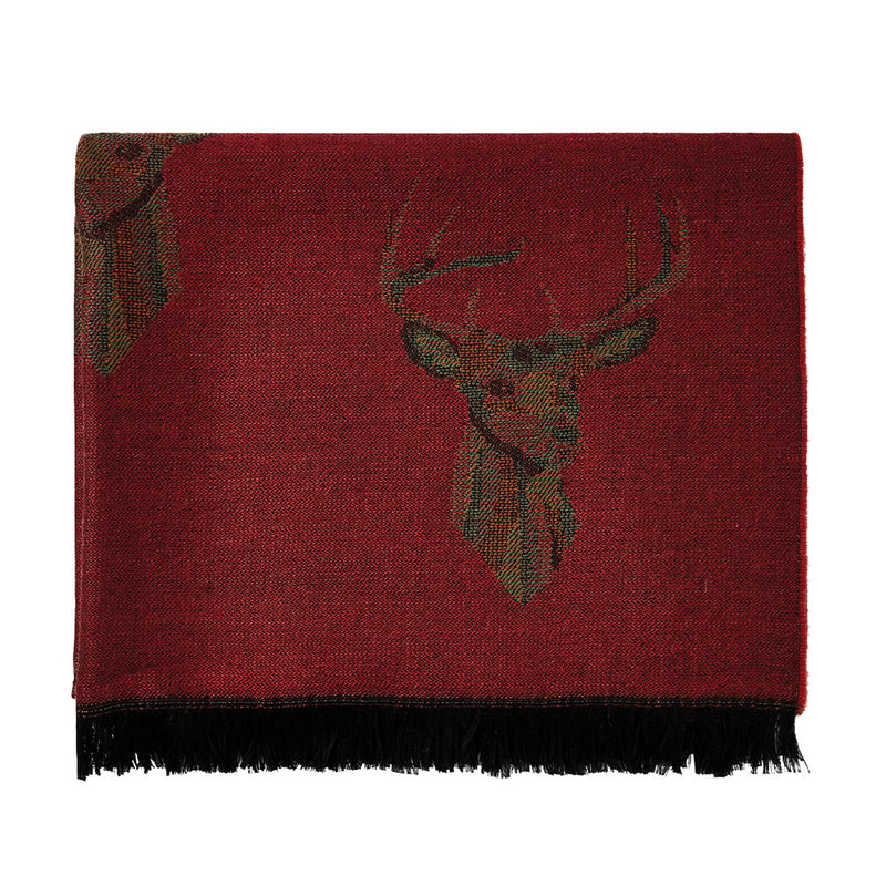Dubarry Heatherbell Wool Stole Cardinal