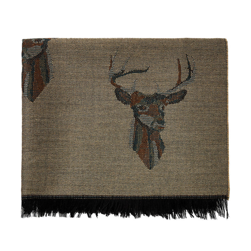Dubarry Heatherbell Wool Stole Camel
