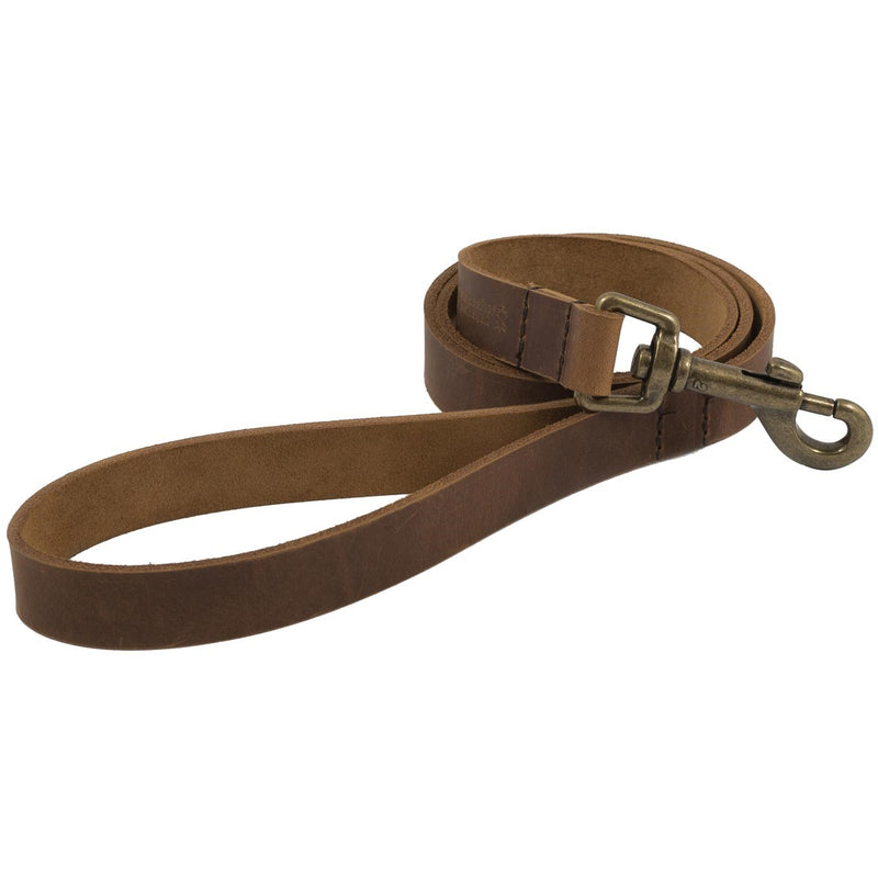 Ancol Heritage Leather Collars and Lead - Chestnut