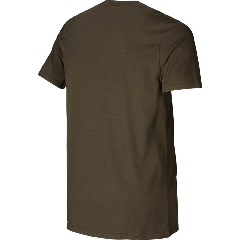 Härkila graphic t-shirt 2-pack - Willow green/Slate Brown