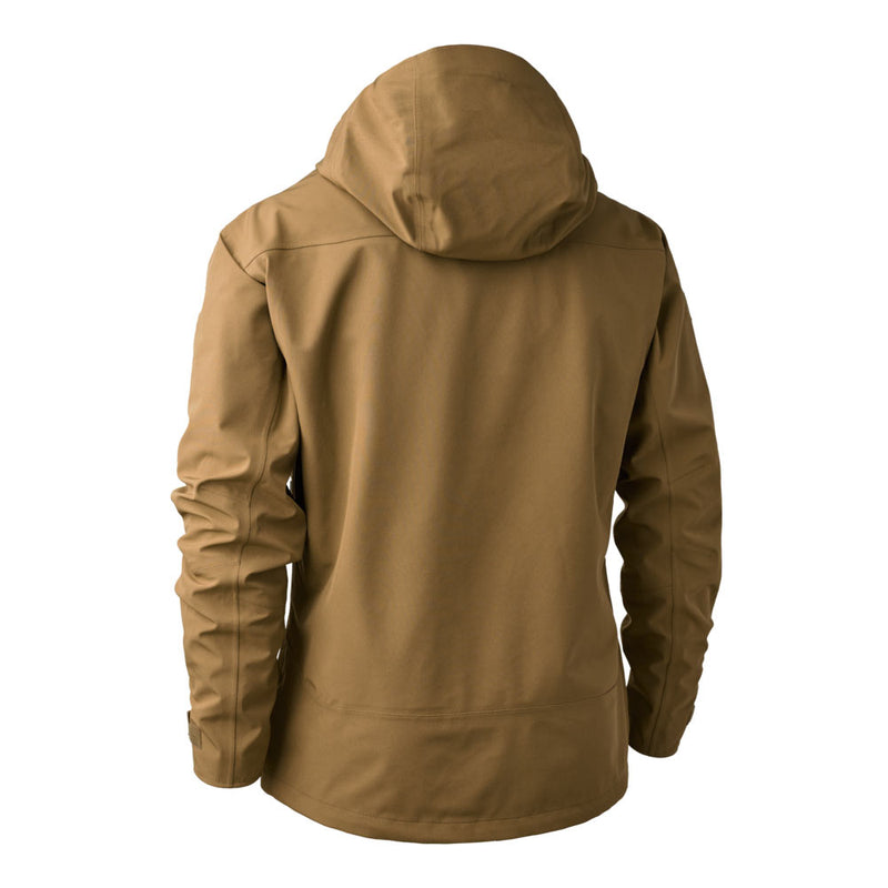 Deerhunter Sarek Shell Jacket With Hood Butternut Rear