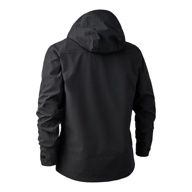 Deerhunter Sarek Shell Jacket With Hood Black Rear