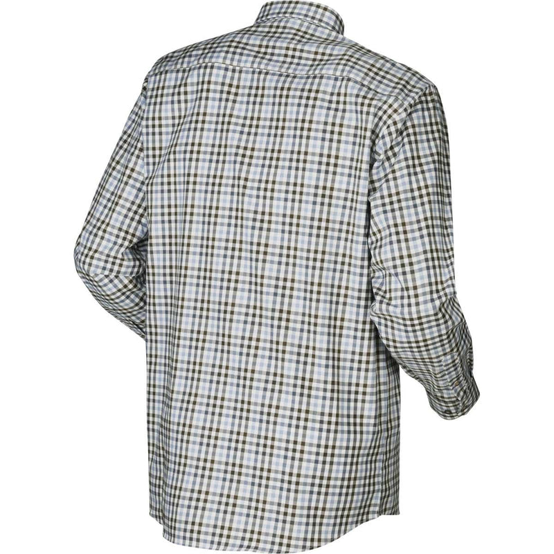 Harkila Milford Cotton Checked Shirt  - Heritage Blue