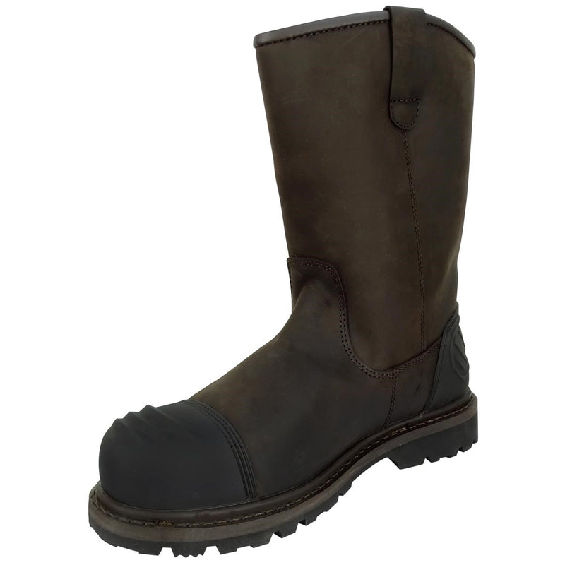 Hoggs of Fife Thor Safety Rigger Boots - Crazy Horse Brown