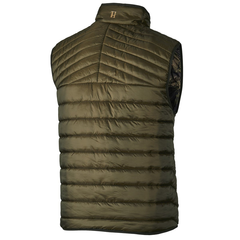 Harkila Lynx Insulated Reversible Waistcoat - Willow green forest