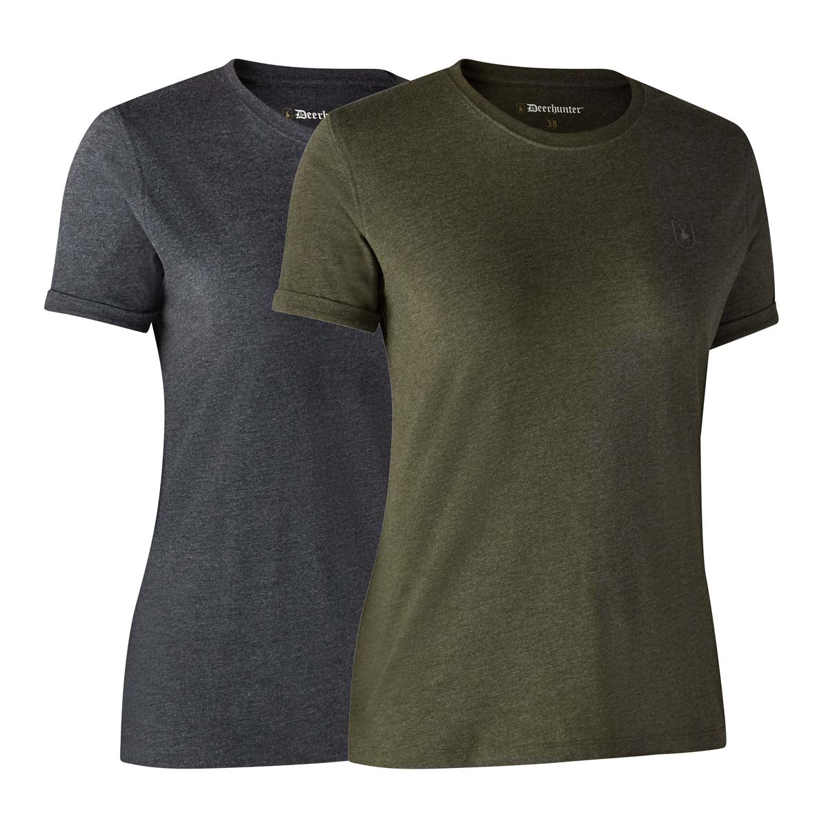 Deerhunter Ladies Basic T-Shirt - Adventure Green Melange
