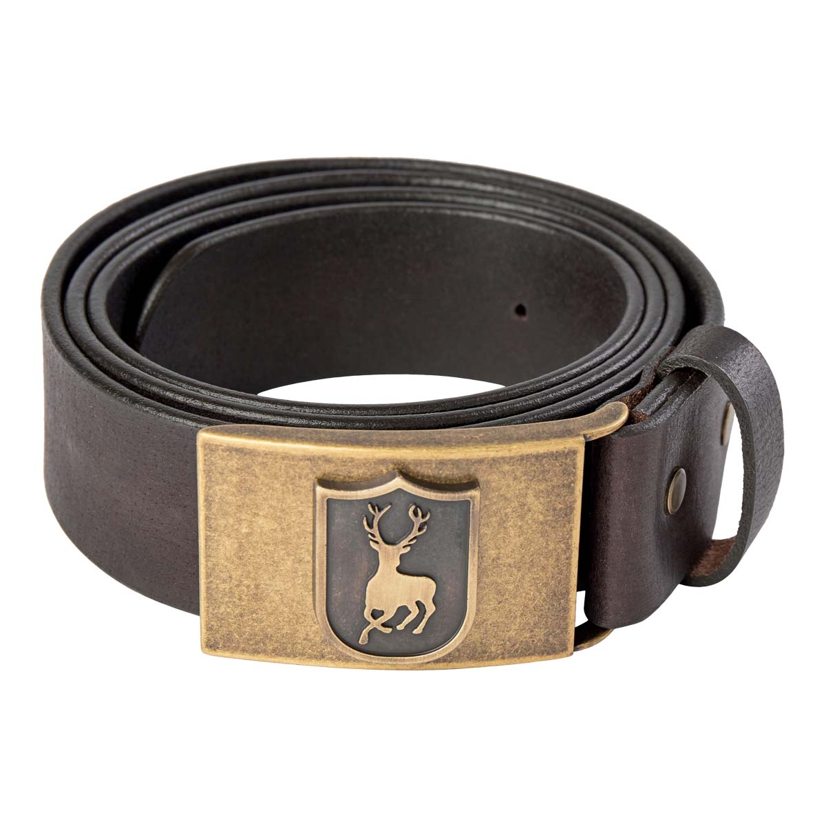 Deerhunter Leather Belt - Dark Brown