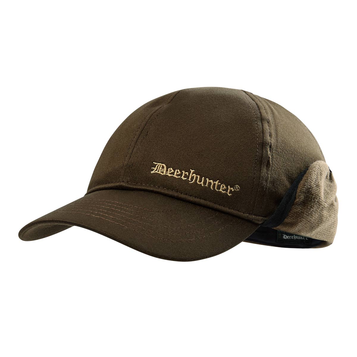Deerhunter Excape Winter Cap - Art Green - Ear Flaps Up
