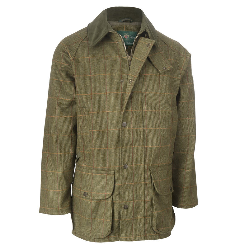 Alan Paine Rutland Kids Tweed Shooting Coat in Forest.