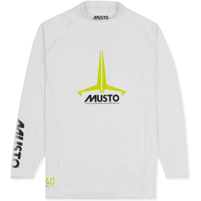 Musto Youth Insignia UV Fast Dry Long Sleeve T-Shirt - White 