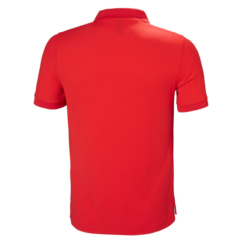 Helly Hansen Crewline Polo Shirt - Alert Red - Rear