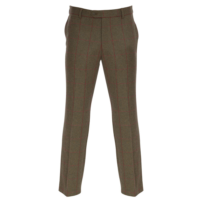 Alan Paine Combrook Men's Tweed Trousers Sage