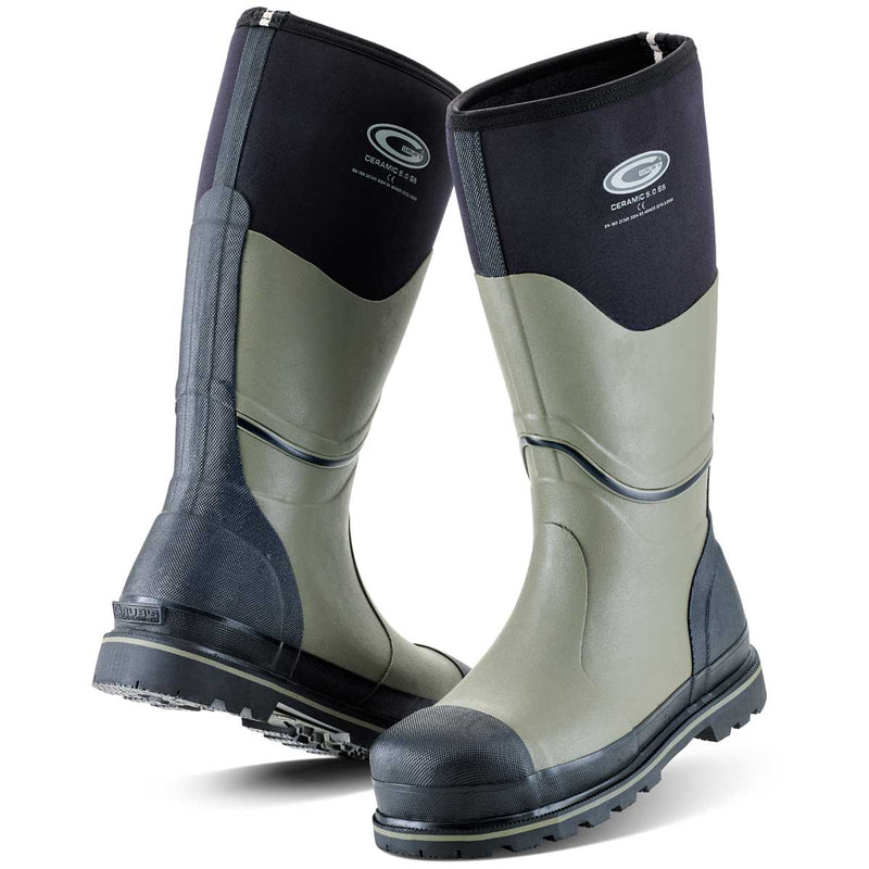 Grubs Ceramic 5.0 S5 Safety Wellington Boots Neoprene Wellies