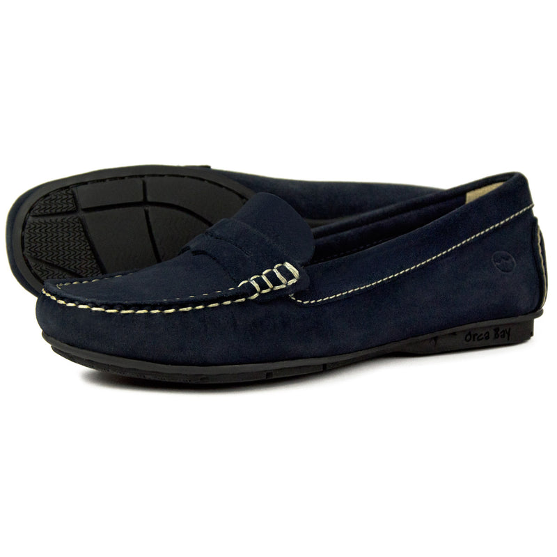Orca Bay Florence Women's Suede Loafers Navy