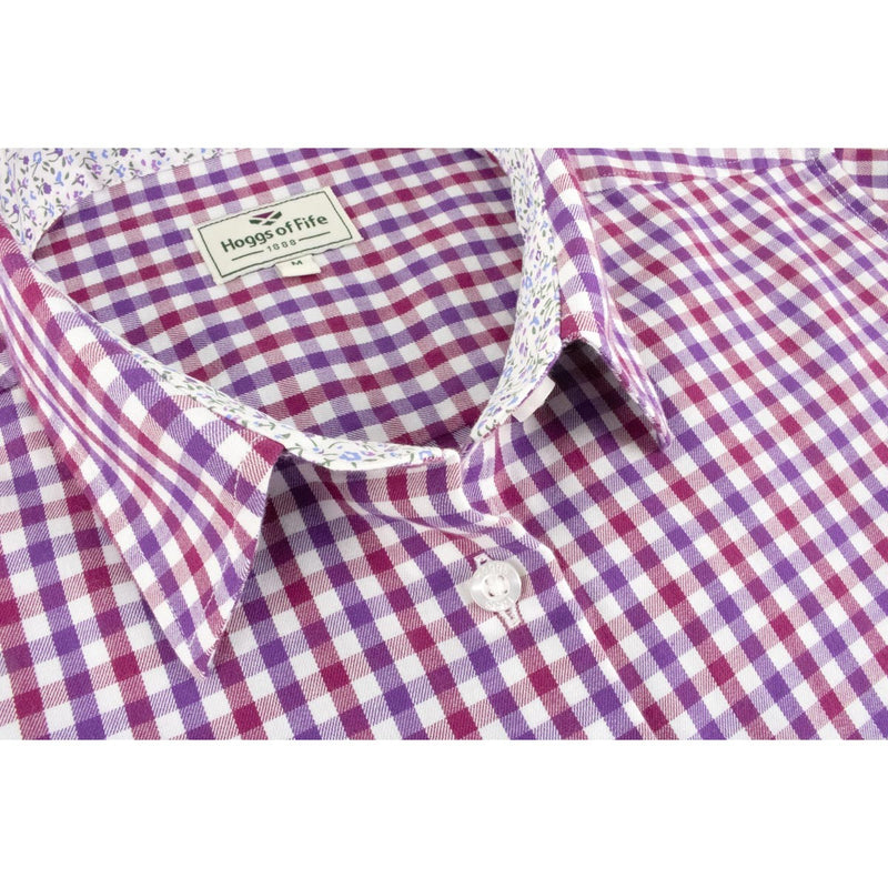 Hoggs of Fife Becky II Ladies Cotton Shirt - Violet