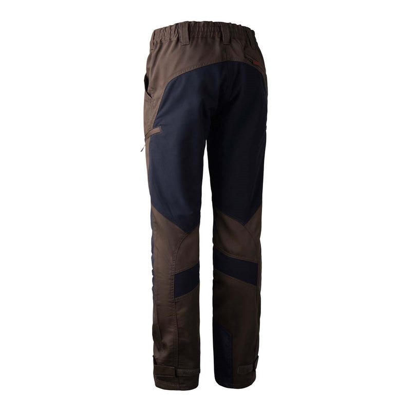 Deerhunter Rogaland Stretch Trousers Contrast - Brown Leaf - Rear