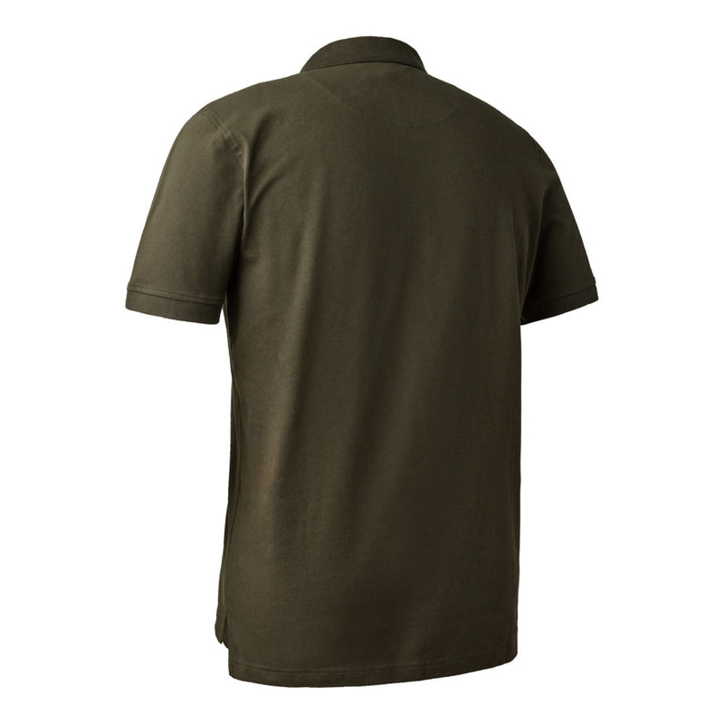 Deerhunter Harris Polo Shirt Deep Green Rear