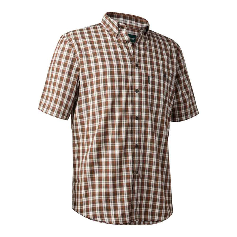 Deerhunter Jeff S/S Shirt Brown Check