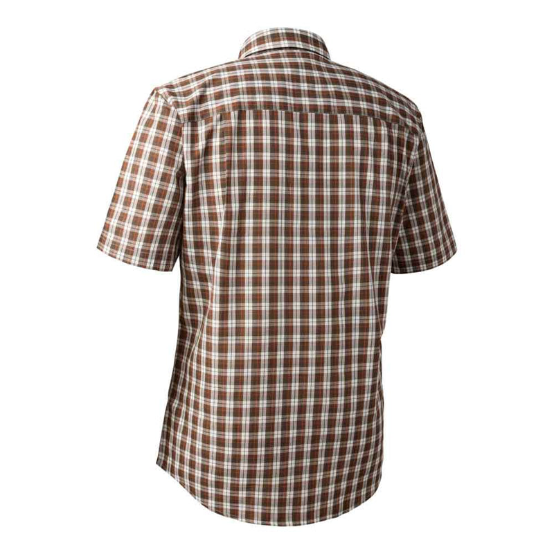 Deerhunter Jeff S/S Shirt Brown Check Rear