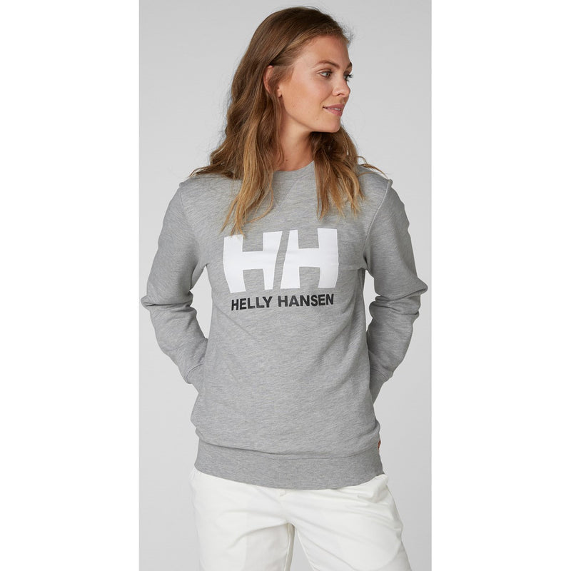 Helly Hansen Womens HH Logo Crew Sweat - Grey Melange