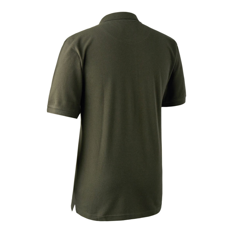 Deerhunter Redding Polo Shirt Bark Green Rear