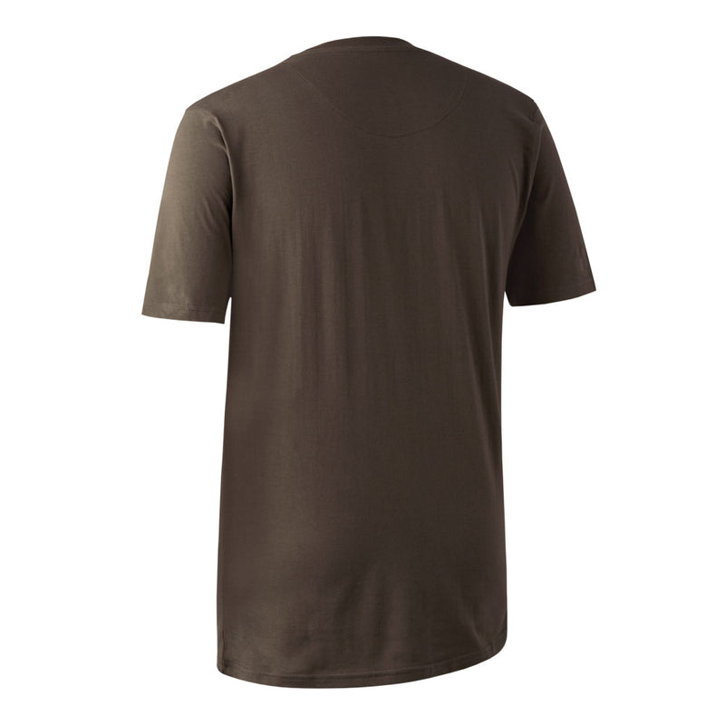 Deerhunter T-Shirt 2-Pack Brown Leaf Rear