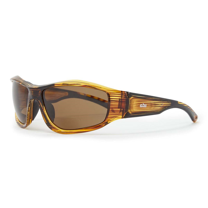 Gill Race Vision Bi-Focal Sunglasses - Woodgrain/Amber