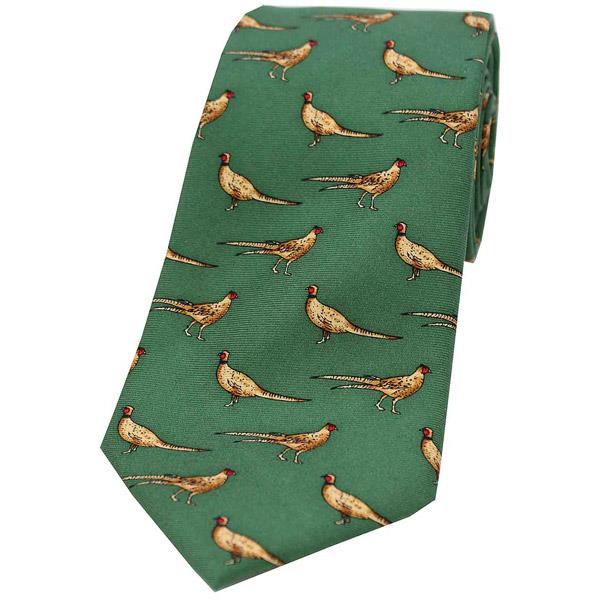 Soprano Country Silk Tie - Pheasant