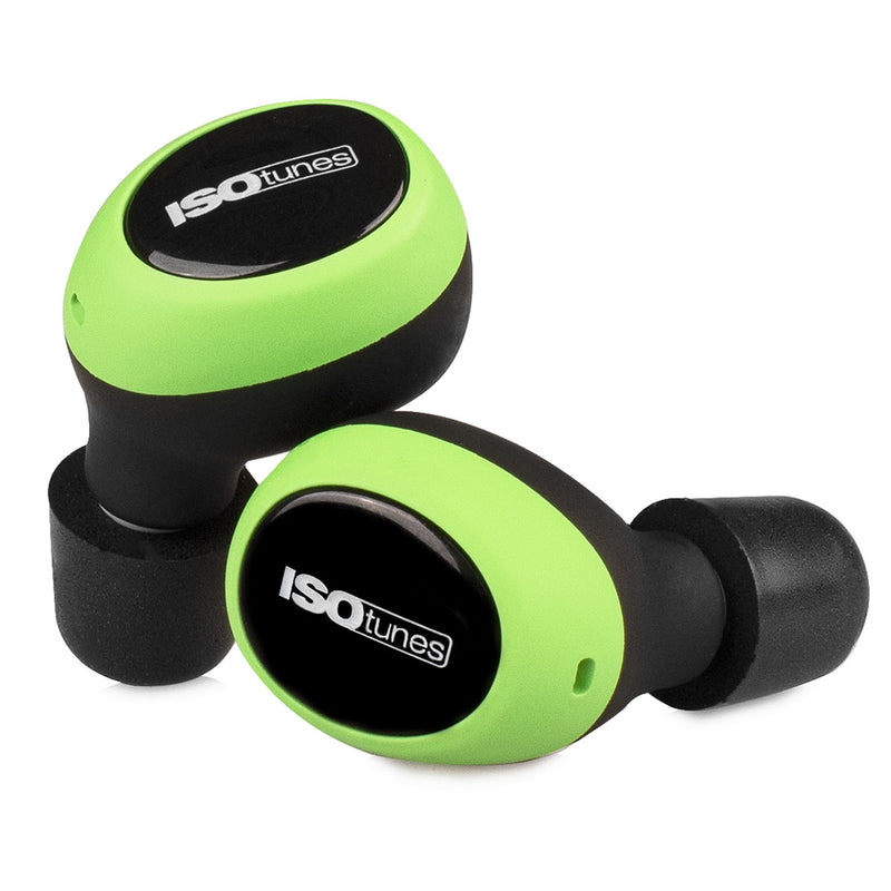 ISOtunes Free True Wireless Ear Defenders Green