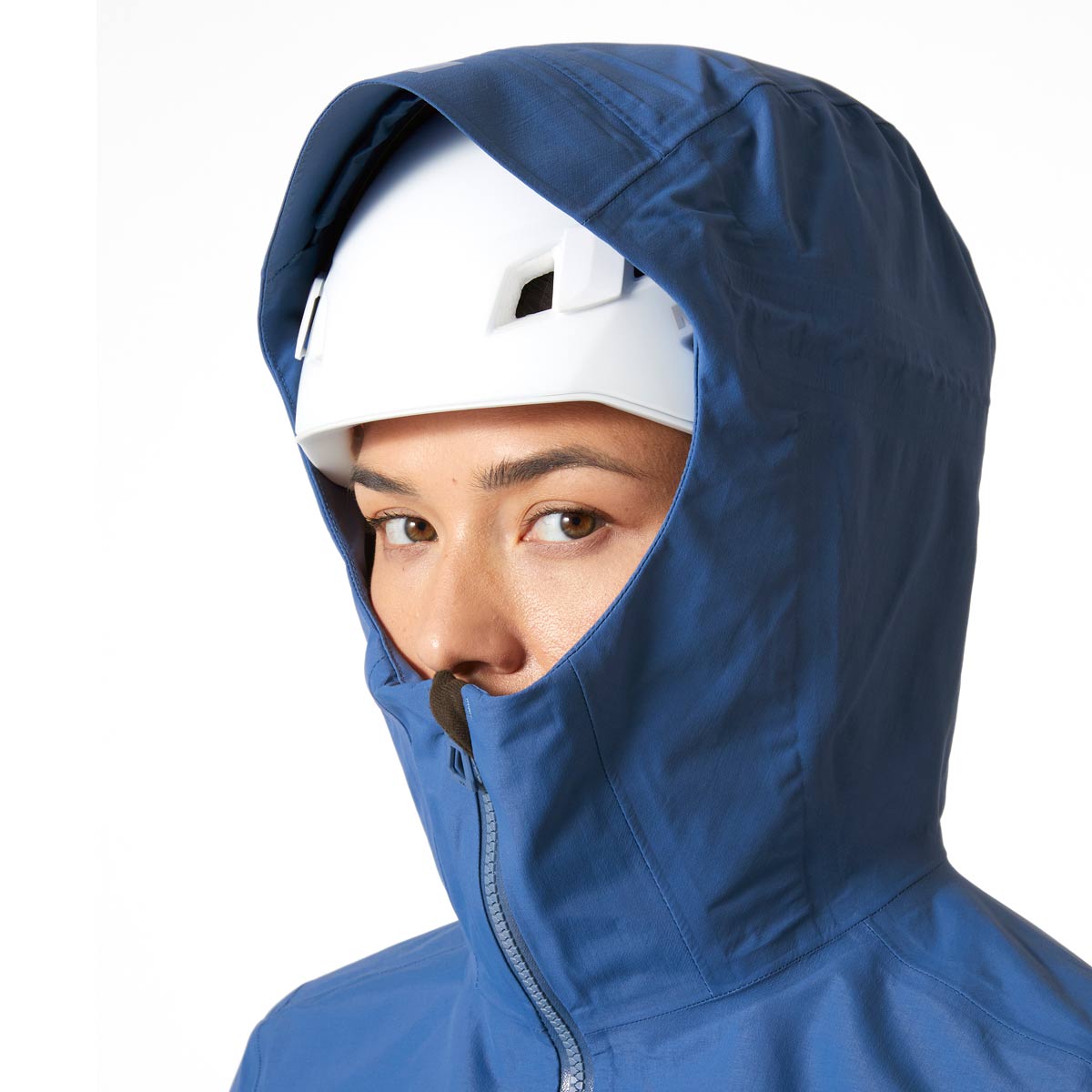 HH Women's Blaze 3L Jacket Azurite Hood