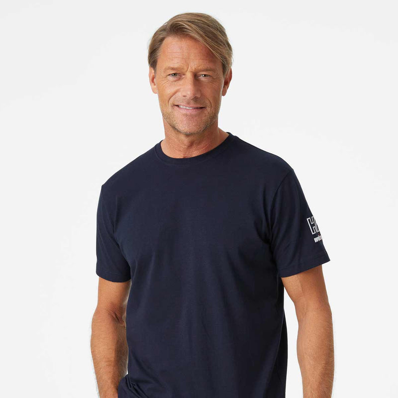 Helly Hansen Kensington T-Shirt Navy Rear Lifestyle front
