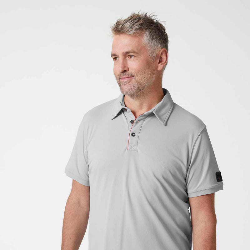 Helly Hansen Kensington Tech Polo Shirt Grey Lifestyle