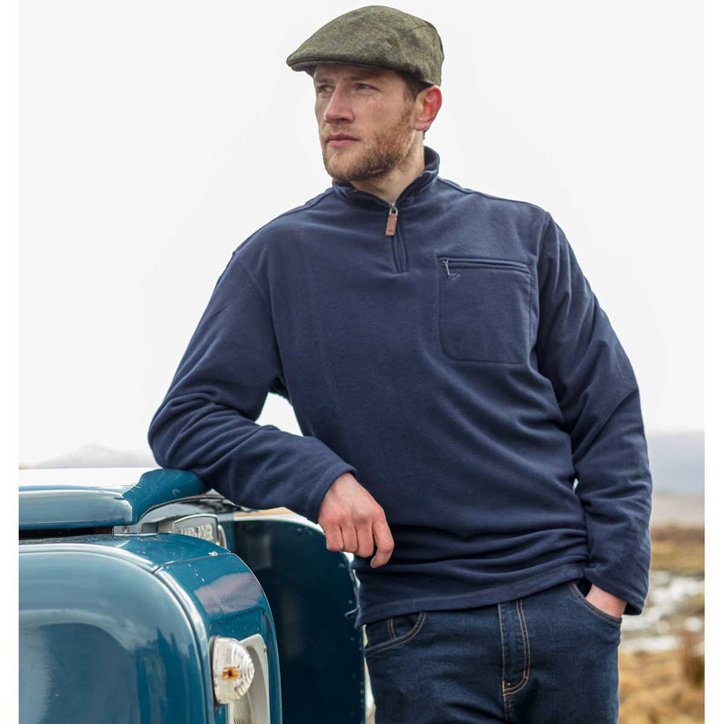 Hoggs of Fife Islander ¼ Zip Micro Fleece Shirt