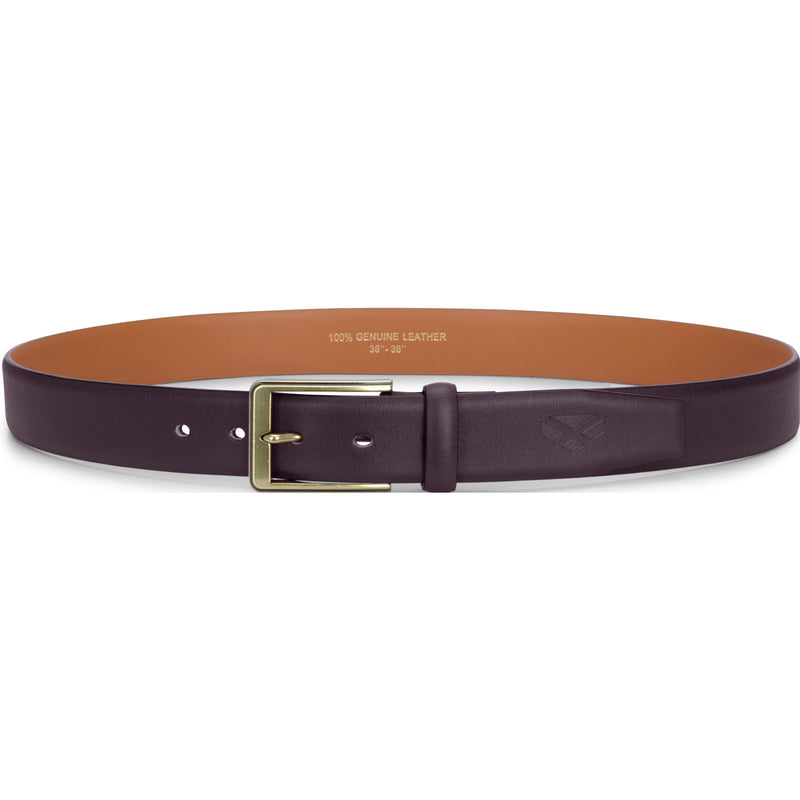 Hoggs of Fife Feather Edge Leather 3.5mm Belt