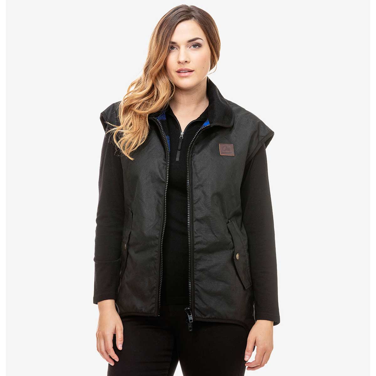 Swanndri Foxton Wool-lined Oilskin Vest