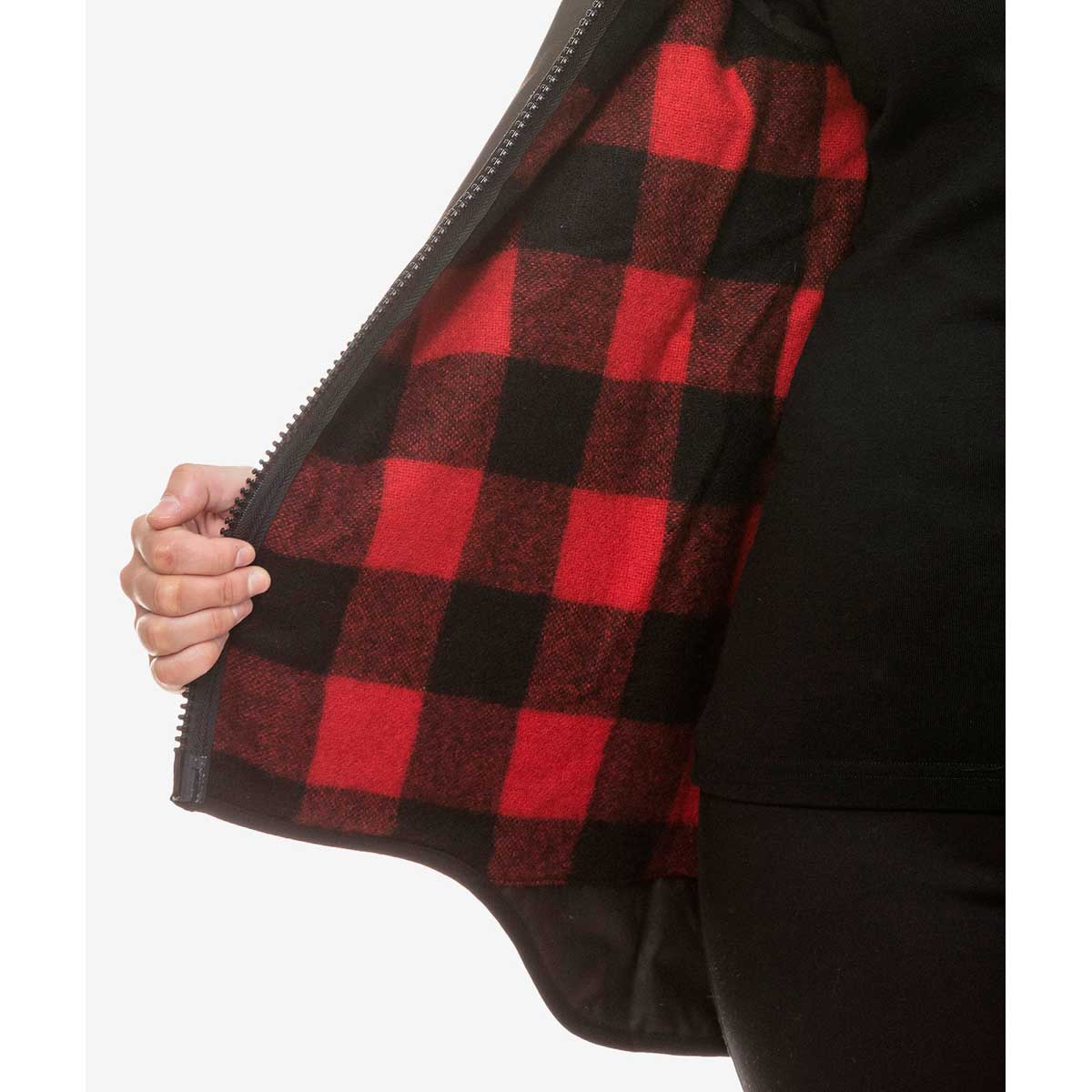 Swanndri Foxton Wool-lined Oilskin Vest Interior