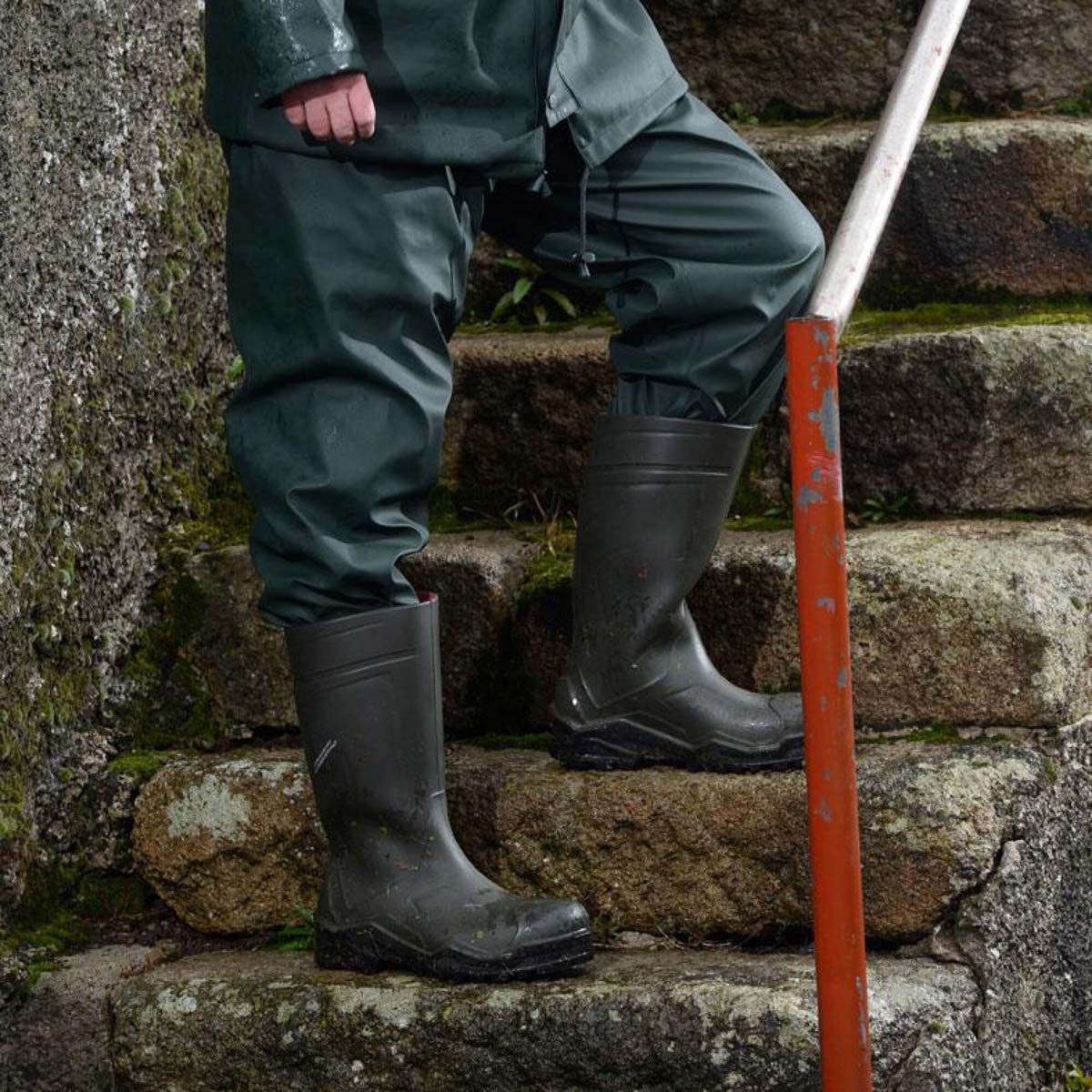 Swampmaster No-Sweat Stormgear Waterproof Trousers Green